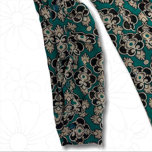 New York & Co Sheer Button-Down Blouse - Sm - Picture 12 of 15